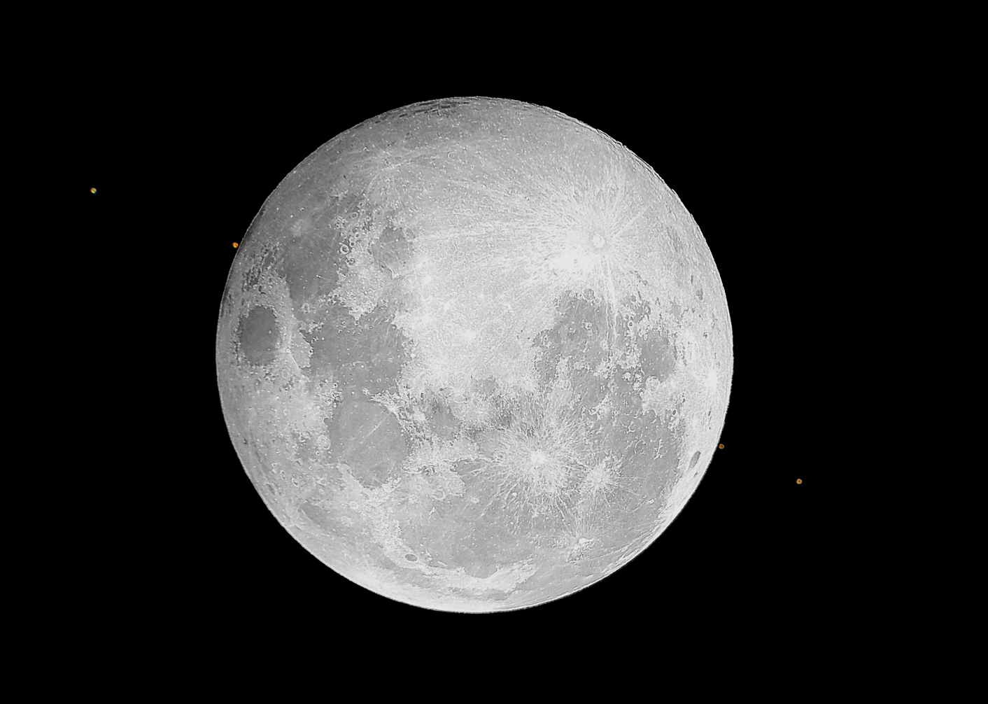 Occultazione Luna Marte